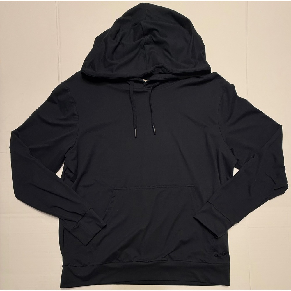 Comfrt Navy Blue‎ Small Black Lightweight Performance Hoodie Pullover RN170537
